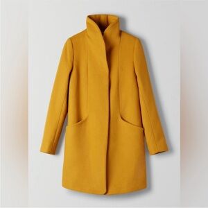 Wilfred (Aritzia) Mustard Wool Blend Coat- Sz small